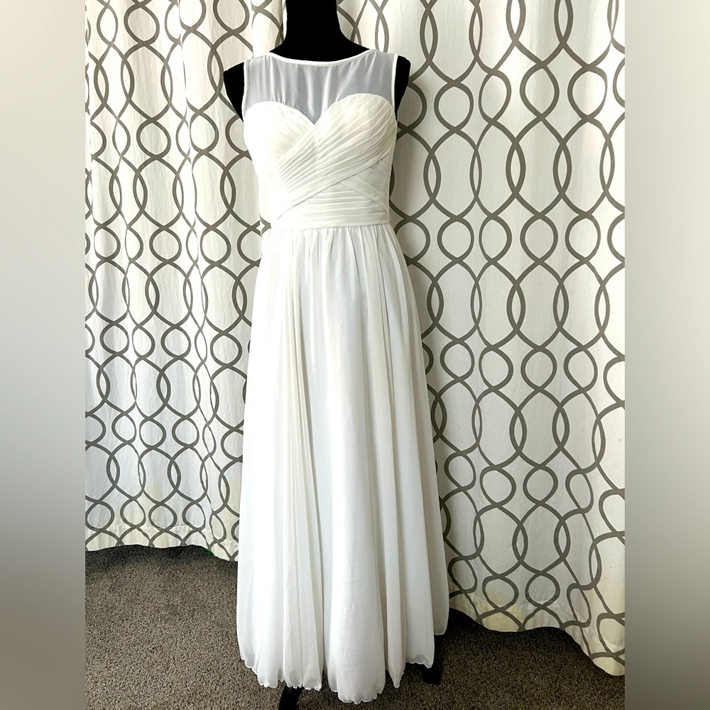 Long white formal dress